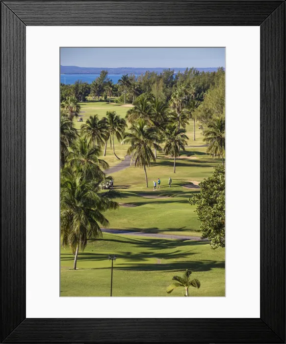 Framed Print : Cuba, Varadero, Golfers at Varadero Golf Course