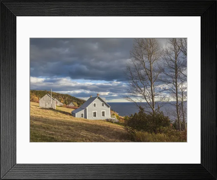 Framed Print : Canada, Quebec, Gaspe Peninsula, Forillon National Park, Grande-Grave, historic settlement Framed Print : Canada, Quebec, Gaspe Peninsula, Forillon National Park, Grande-Grave, historic settlement