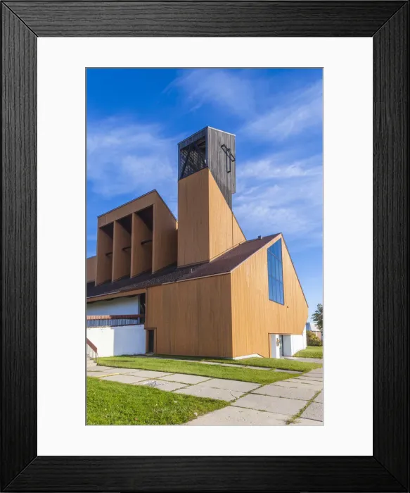 Framed Print : Canada, Quebec, Gaspe Peninsula, Gaspe, Cathedrale-du-Christ-Roi, cathedral, unique Framed Print : Canada, Quebec, Gaspe Peninsula, Gaspe, Cathedrale-du-Christ-Roi, cathedral, unique