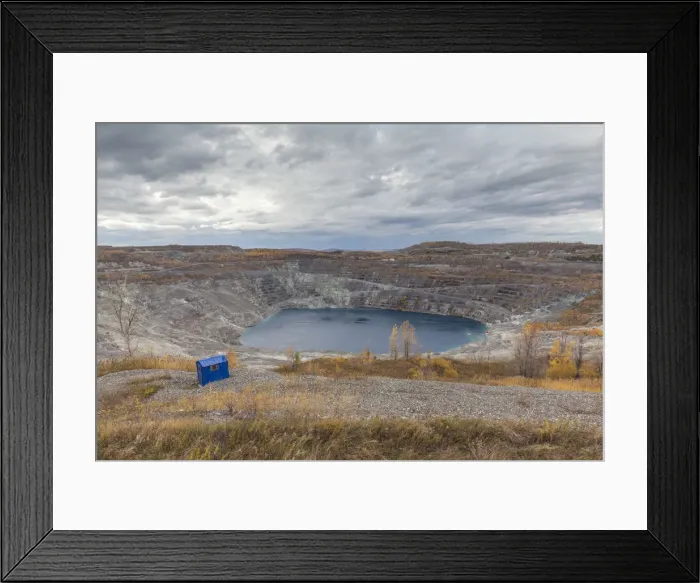 Framed Print : Canada, Quebec, Estrie Region, Asbestos, Jeffrey Mine, worlds largest open Framed Print : Canada, Quebec, Estrie Region, Asbestos, Jeffrey Mine, worlds largest open