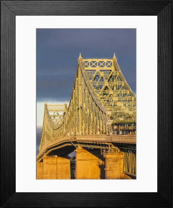 Framed Print : Canada, Quebec, Montreal, Jacques Cartier Bridge, dawn Framed Print : Canada, Quebec, Montreal, Jacques Cartier Bridge, dawn