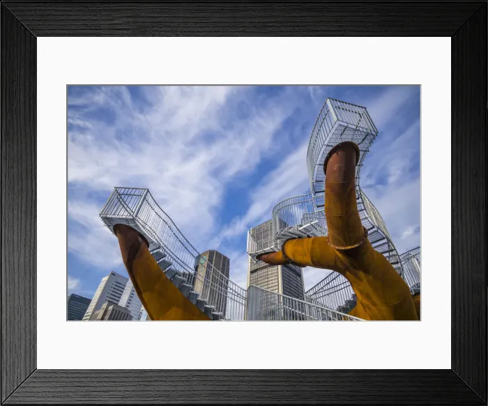 Framed Print : Canada, Quebec, Montreal, Bonaventure Expressway Park, urban stairs Framed Print : Canada, Quebec, Montreal, Bonaventure Expressway Park, urban stairs