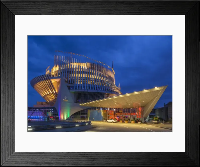 Framed Print : Canada, Quebec, Montreal, Casino de Montreal, dawn