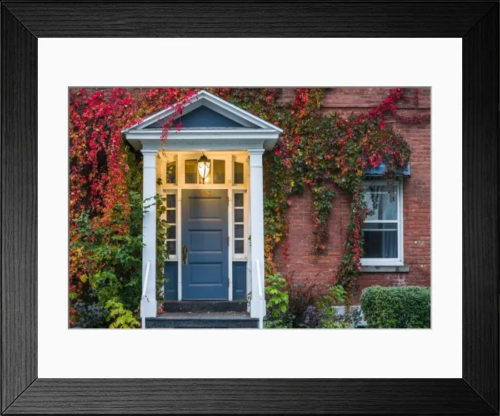 Framed Print : Canada, Quebec, Mauricie Region, Trois Rivieres, house along Rue des Ursulines, autumn Framed Print : Canada, Quebec, Mauricie Region, Trois Rivieres, house along Rue des Ursulines, autumn