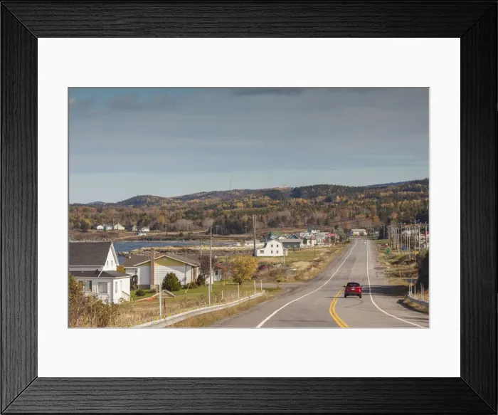 Framed Print : Canada, Quebec, Gaspe Peninsula, Sainte-Felicite, Rt 132, autumn Framed Print : Canada, Quebec, Gaspe Peninsula, Sainte-Felicite, Rt 132, autumn