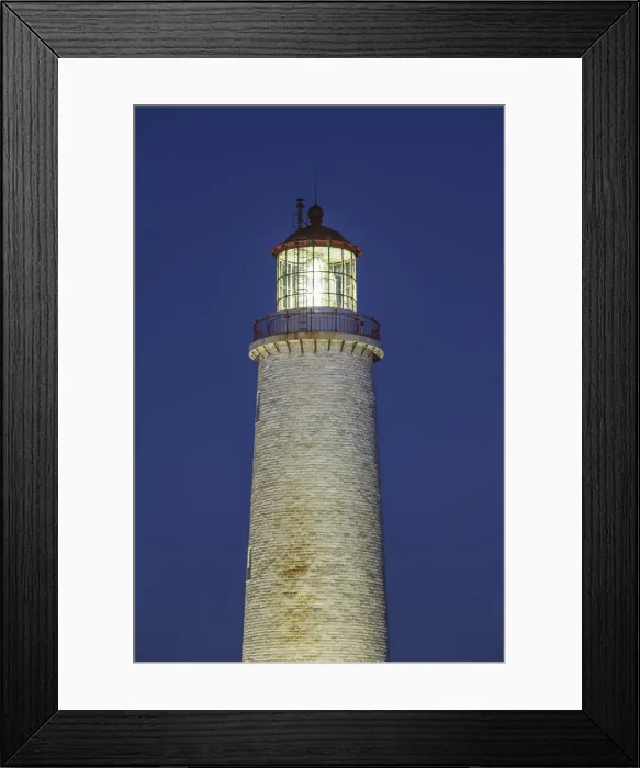 Framed Print : Canada, Quebec, Gaspe Peninsula, Cap-des-Rosiers, Cap-des-Rosiers Lighthouse, dusk Framed Print : Canada, Quebec, Gaspe Peninsula, Cap-des-Rosiers, Cap-des-Rosiers Lighthouse, dusk