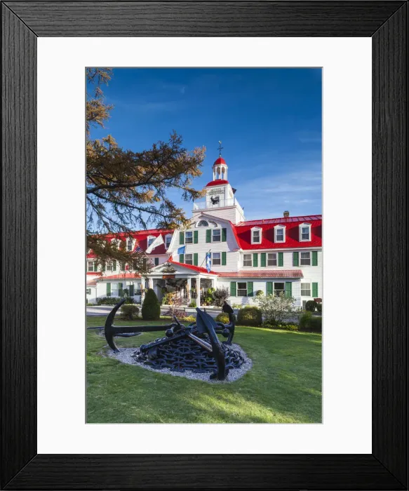 Framed Print : Canada, Quebec, Cote Nord Region, Saguenay Fjord, Tadoussac, Hotel Tadoussac Framed Print : Canada, Quebec, Cote Nord Region, Saguenay Fjord, Tadoussac, Hotel Tadoussac