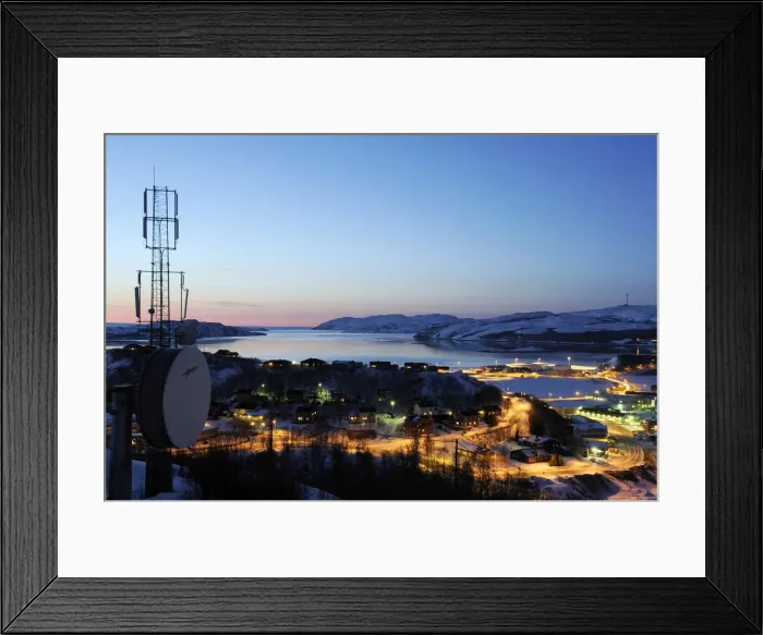 Framed Print : Cityscape, Kirkenes, Norway Framed Print : Cityscape, Kirkenes, Norway