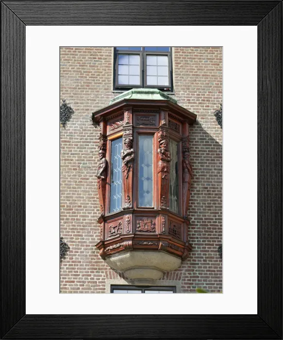 Framed Print : Detail of a house in Bergens Old Town. Bergen, Norway