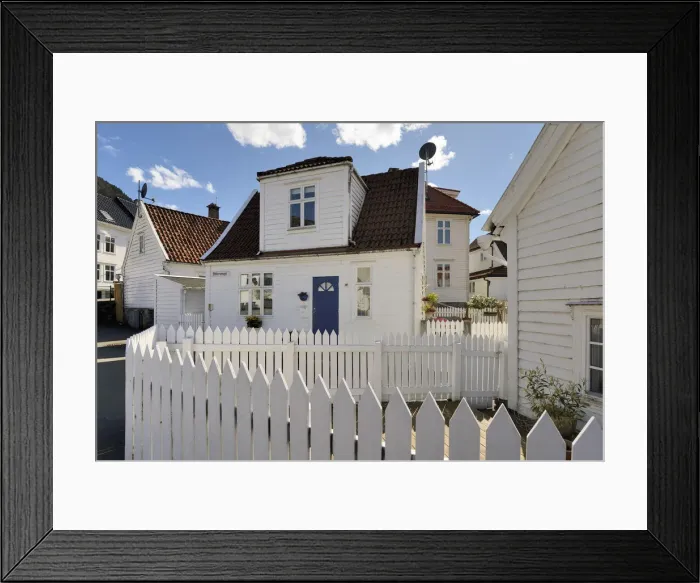Framed Print : Traditional fishermens houses of Sandviken, Bergen. Norway Framed Print : Traditional fishermens houses of Sandviken, Bergen. Norway