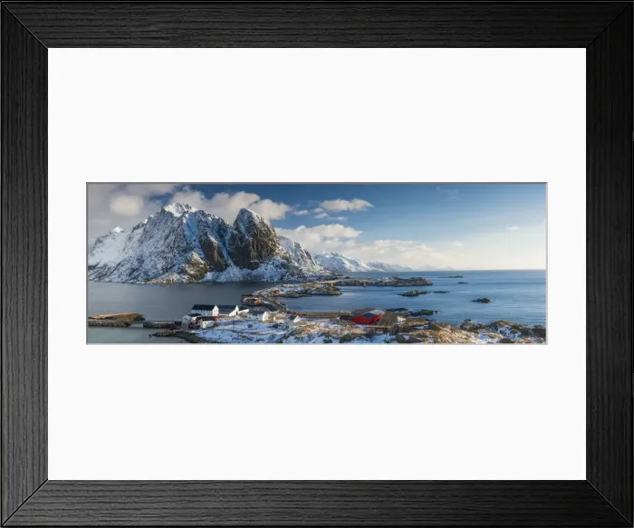 Framed Print : Lilandstinden Towering over Hamnoy in Winter, Lofoten Islands, Norway Framed Print : Lilandstinden Towering over Hamnoy in Winter, Lofoten Islands, Norway