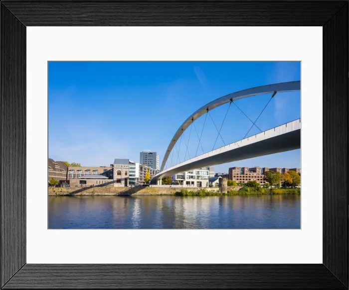 Framed Print : Hoge Brug and Wyck neighborhood on the Ms River, Mstricht, Limburg, Netherlands Framed Print : Hoge Brug and Wyck neighborhood on the Ms River, Mstricht, Limburg, Netherlands