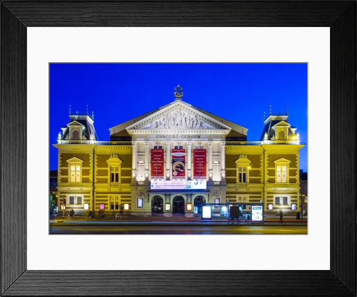 Framed Print : Netherlands, North Holland, Amsterdam. Het Concertgebouw concert hall on Museumplein Framed Print : Netherlands, North Holland, Amsterdam. Het Concertgebouw concert hall on Museumplein