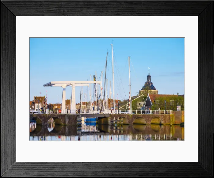 Framed Print : Netherlands, North Holland, Enkhuizen. Darwbridge in the Oude Haven (Old Harbor) Framed Print : Netherlands, North Holland, Enkhuizen. Darwbridge in the Oude Haven (Old Harbor)