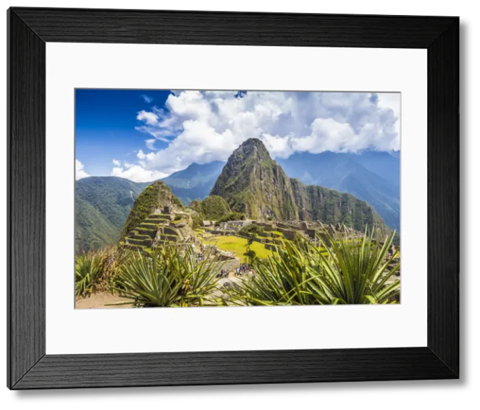 Framed Print : Historic ancient Incan Machu Picchu on mountain in Andes, Cuzco Region, Peru Framed Print : Historic ancient Incan Machu Picchu on mountain in Andes, Cuzco Region, Peru