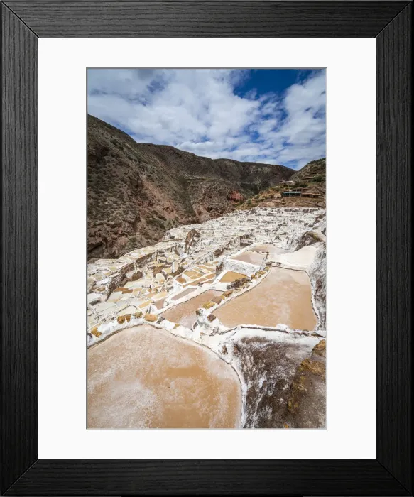 Framed Print : High angle view of Maras salt marsh terraces, Salinas de Maras, Cuzco Region, Peru Framed Print : High angle view of Maras salt marsh terraces, Salinas de Maras, Cuzco Region, Peru