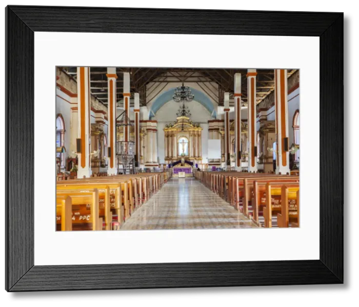 Framed Print : Asia, South East Asia, Philippines, Ilocos, Paoay, Interior of the UNESCO World Heritage Framed Print : Asia, South East Asia, Philippines, Ilocos, Paoay, Interior of the UNESCO World Heritage