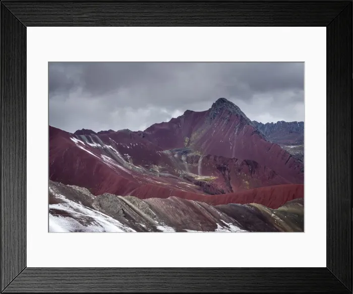 Framed Print : Rocky mountains at Red Valley near Rainbow Mountain, Cusco Region, Peru Framed Print : Rocky mountains at Red Valley near Rainbow Mountain, Cusco Region, Peru