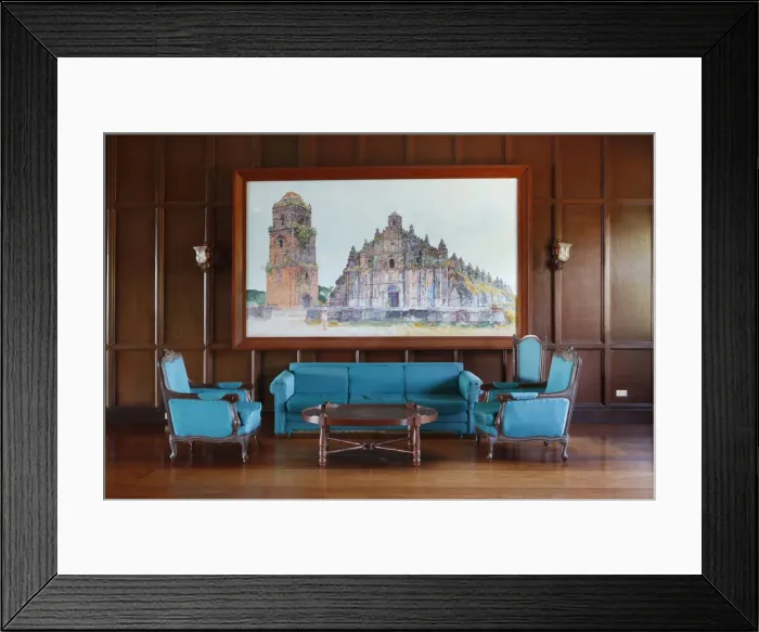 Framed Print : Asia, South East Asia, Philippines, Ilocos, Paoay, worn furniture in the Malacanang Framed Print : Asia, South East Asia, Philippines, Ilocos, Paoay, worn furniture in the Malacanang