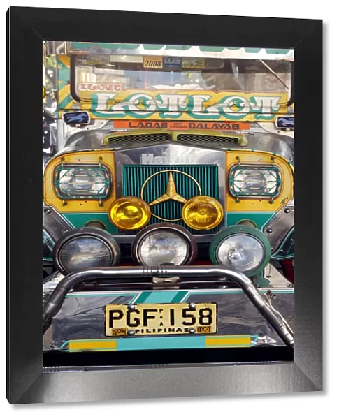 Asia, South East Asia, Philippines, Ilocos, Laoag, front view of a Jeepney