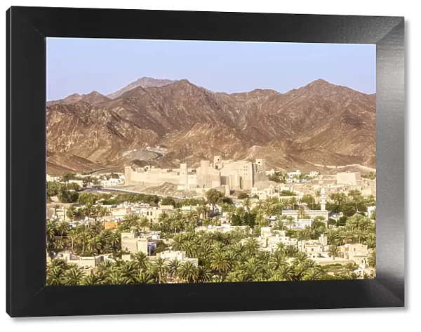 Oman, Bahla. The city and the fortress from elevated point of view