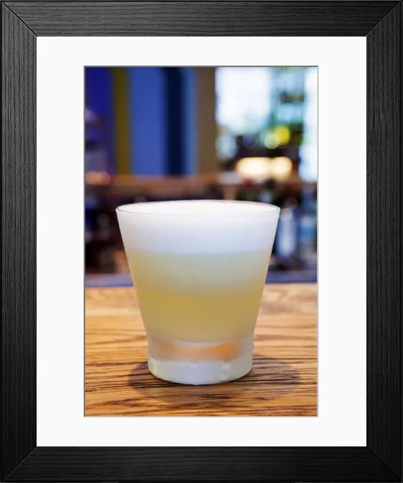 Framed Print : South America, Peru, Lima. A pisco sour cocktail made with Peruvian Pisco as the base Framed Print : South America, Peru, Lima. A pisco sour cocktail made with Peruvian Pisco as the base