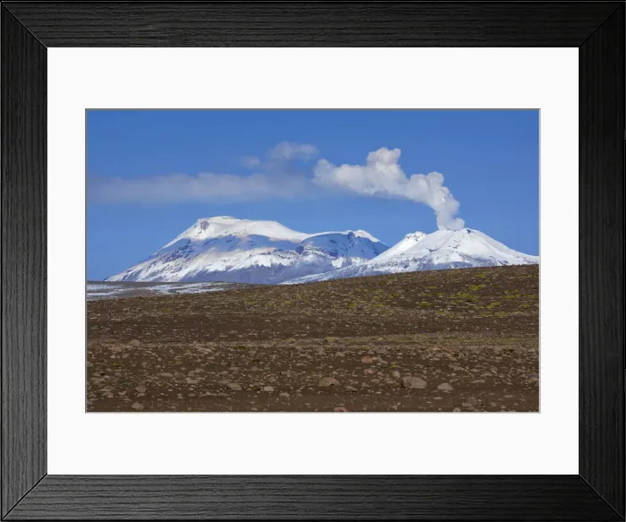 Framed Print : South America, Peru, smoking volcano near Chivay in southern Peru Framed Print : South America, Peru, smoking volcano near Chivay in southern Peru
