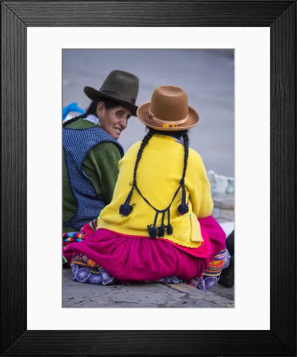 Framed Print : South America, Peru, Cuzco, Native village