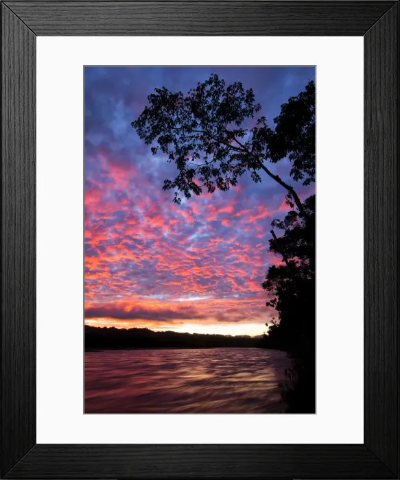 Framed Print : South America, Peru, Amazonia, South Manu National Park, Madre de Dos river at dawn Framed Print : South America, Peru, Amazonia, South Manu National Park, Madre de Dos river at dawn