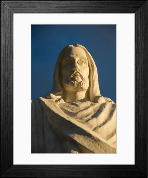 Framed Print : Statue of Christo Blanco, Saqsaywaman, Cusco, Peru