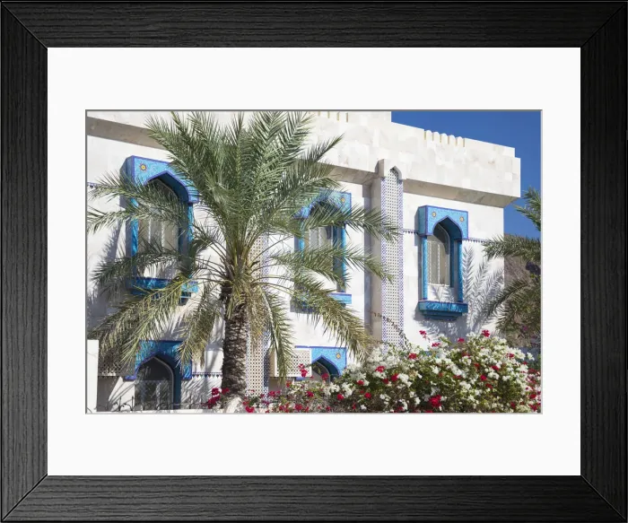 Framed Print : A colourful house in Al Hamra, Jebel Shams, Oman Framed Print : A colourful house in Al Hamra, Jebel Shams, Oman