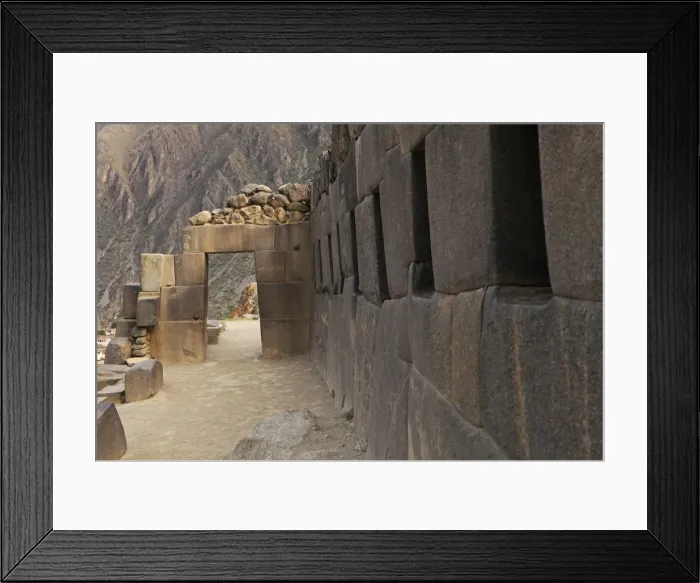 Framed Print : South America, Peru, Cusco, Sacred Valley, Ollantaytambo