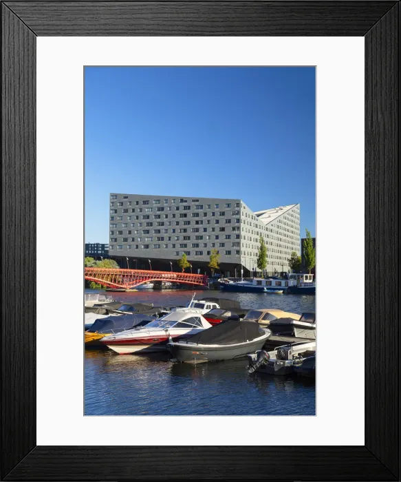 Framed Print : The Whale building and harbour, Zeeburg, Amsterdam, Noord Holland, Netherlands