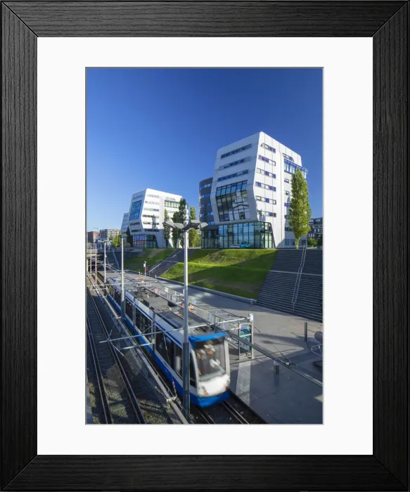 Framed Print : Rietlandpark tram station, Amsterdam, Noord Holland, Netherlands Framed Print : Rietlandpark tram station, Amsterdam, Noord Holland, Netherlands