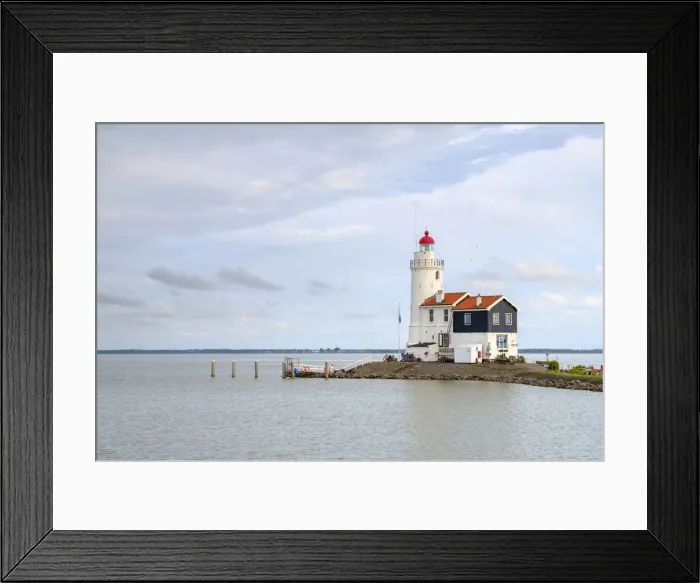 Framed Print : Lighthouse (Paard van Marken) on island of Marken, North Holland, Netherlands Framed Print : Lighthouse (Paard van Marken) on island of Marken, North Holland, Netherlands