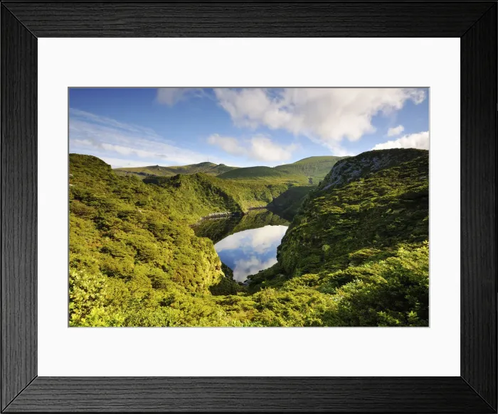 Framed Print : Crater lake, Caldeira Comprida. Flores, Azores islands, Portugal Framed Print : Crater lake, Caldeira Comprida. Flores, Azores islands, Portugal