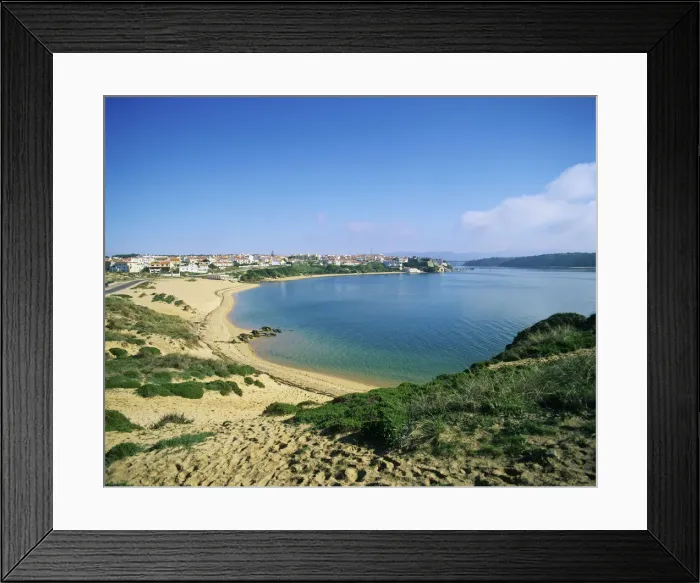 Framed Print : Vila Nova de Milfontes, a famous beach on the Alentejo coastline, Portugal