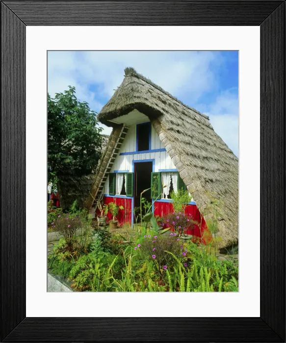 Framed Print : A typical thatch house of Santana, Madeira, Portugal Framed Print : A typical thatch house of Santana, Madeira, Portugal