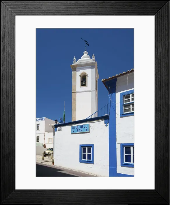 Framed Print : Steeple in Albufeira, Algarve, Portugal Framed Print : Steeple in Albufeira, Algarve, Portugal
