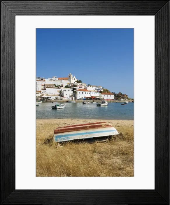 Framed Print : Fishing boat in Ferragudo, Algarve, Portugal