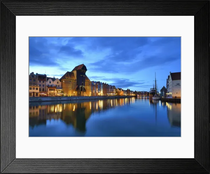 Framed Print : The medieval crane (Zuraw) at the Old Town and the Motlawa river in Gdansk. Poland Framed Print : The medieval crane (Zuraw) at the Old Town and the Motlawa river in Gdansk. Poland