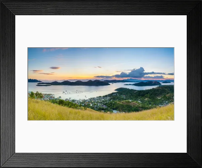 Framed Print : Sunset from Mount Tapyas View Deck over the Calamian Islands, Busuanga Island, Palawan Framed Print : Sunset from Mount Tapyas View Deck over the Calamian Islands, Busuanga Island, Palawan