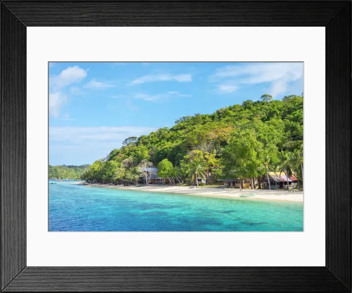 Framed Print : White sand beach at Banana Island, Coron, Palawan, Philippines Framed Print : White sand beach at Banana Island, Coron, Palawan, Philippines