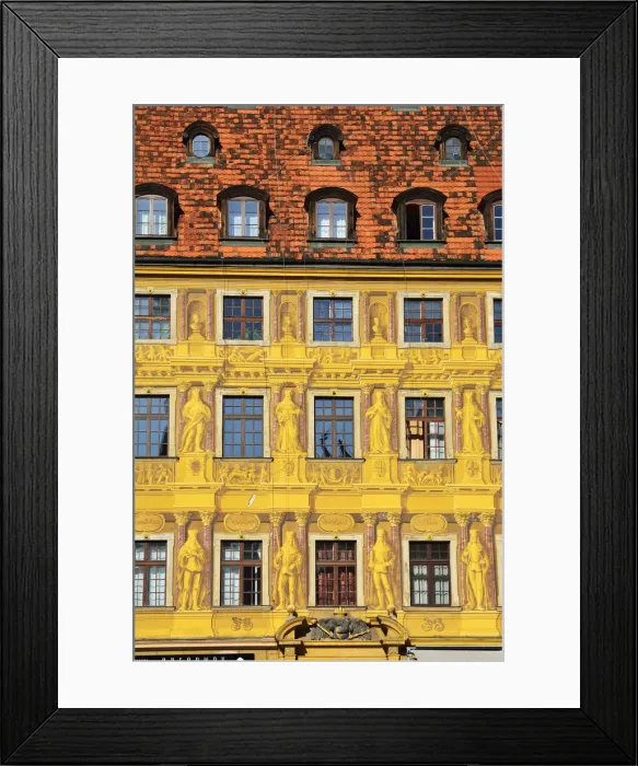 Framed Print : Ornamental facade of the House of the Seven Electors at the Rynek (Market Square)