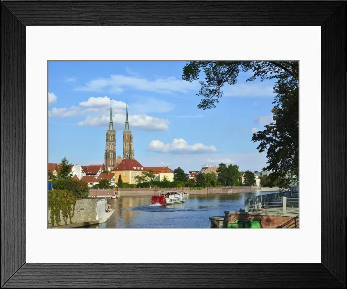 Framed Print : The Cathedral of St. John the Baptist and the Oder river at Ostrow Tumski. Wroclaw Framed Print : The Cathedral of St. John the Baptist and the Oder river at Ostrow Tumski. Wroclaw