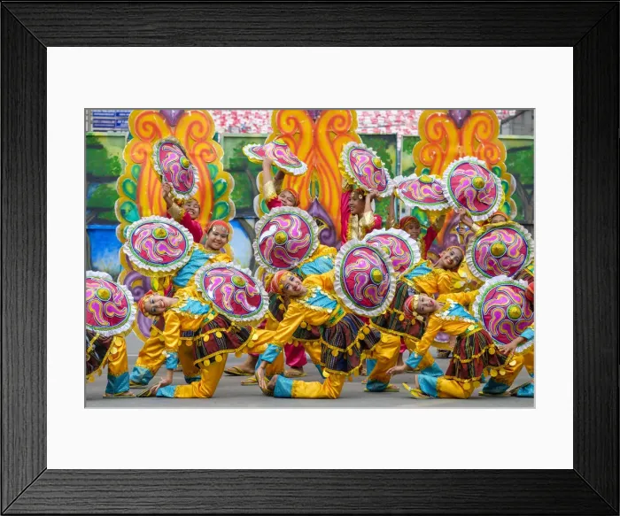 Framed Print : Dancers from Tribu Talakudong of Camaron City perform wearing colorful traditional Framed Print : Dancers from Tribu Talakudong of Camaron City perform wearing colorful traditional