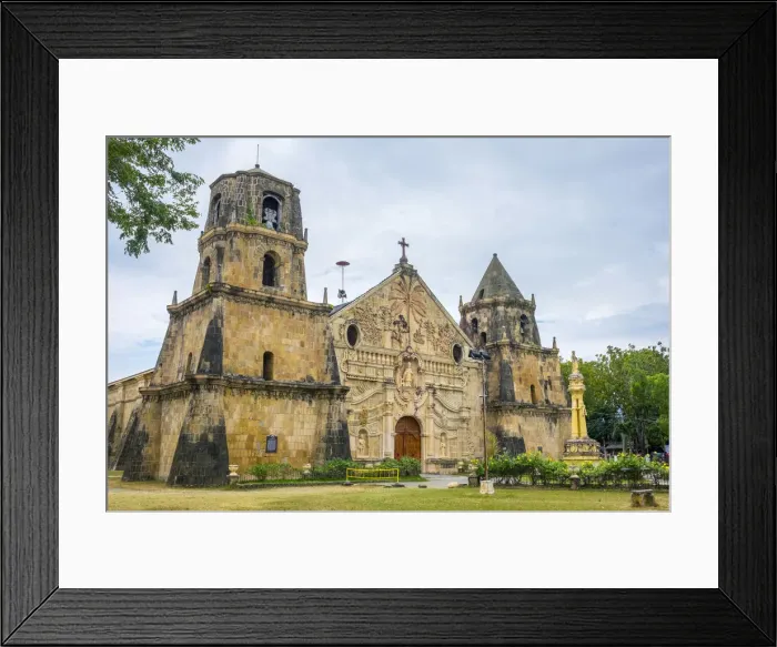 Framed Print : Miagao (Miag-ao) Fortress Church, Santo Tomas de Villanueva Parish Church designated Framed Print : Miagao (Miag-ao) Fortress Church, Santo Tomas de Villanueva Parish Church designated