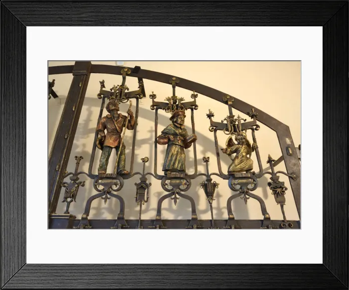 Framed Print : Town Hall (Ratusz). Detail of a wrought iron gate of the cellar in the Museum of Burgher Framed Print : Town Hall (Ratusz). Detail of a wrought iron gate of the cellar in the Museum of Burgher