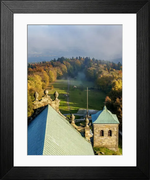 Framed Print : Poland, Swietokrzyskie Voivodeship, Swietokrzyskie Mountains, Lysa Gora, Holy Cross