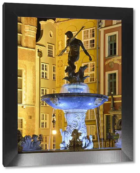 Neptune Fountain in Gdansk, Poland